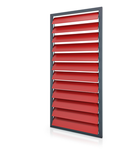 Adjustable aluminium blade adjustable shutters