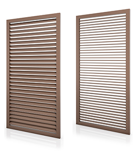 Adjustable aluminium blade adjustable shutters