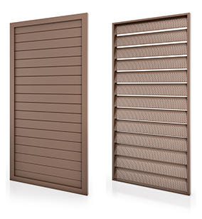 Adjustable aluminium blade adjustable shutters